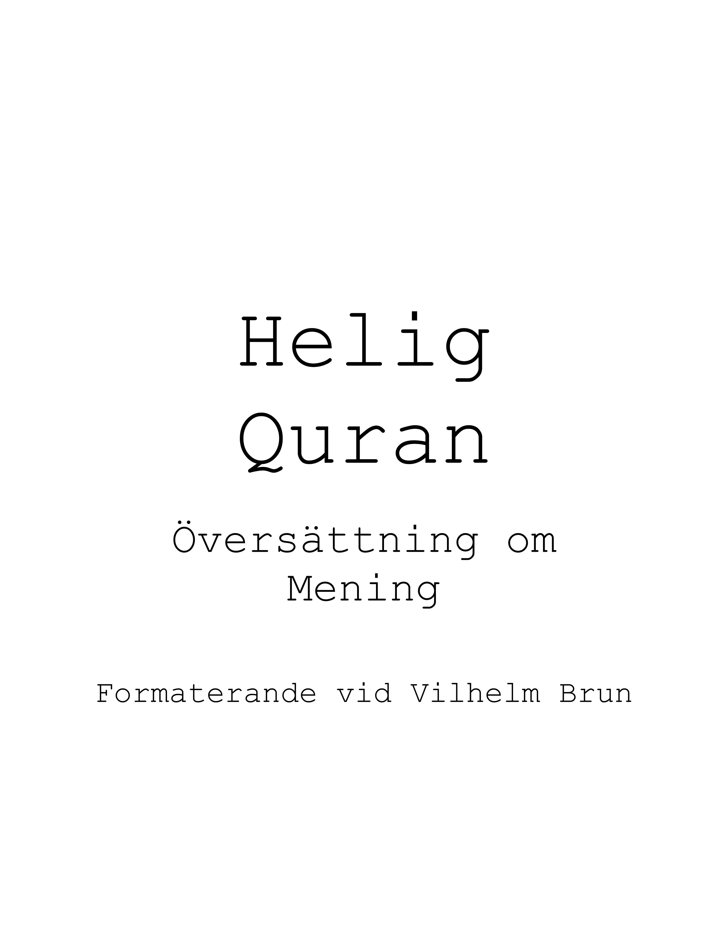 Quran Page 1